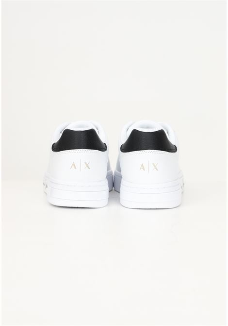 Sneakers bianche da donna con logo lettering stampato ARMANI EXCHANGE | XDX164XV890U275